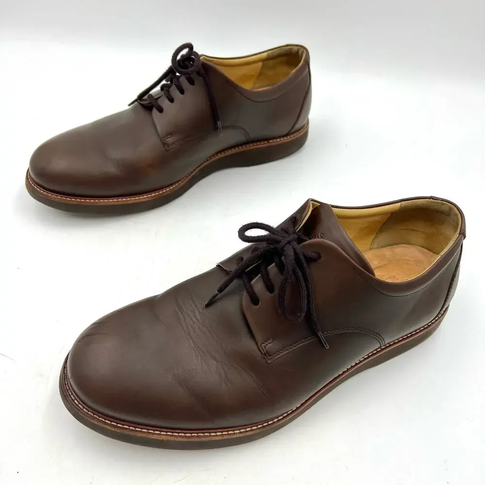 Samuel Hubbard Founder Men's Oxford Work Shoes Brown Derby Leather